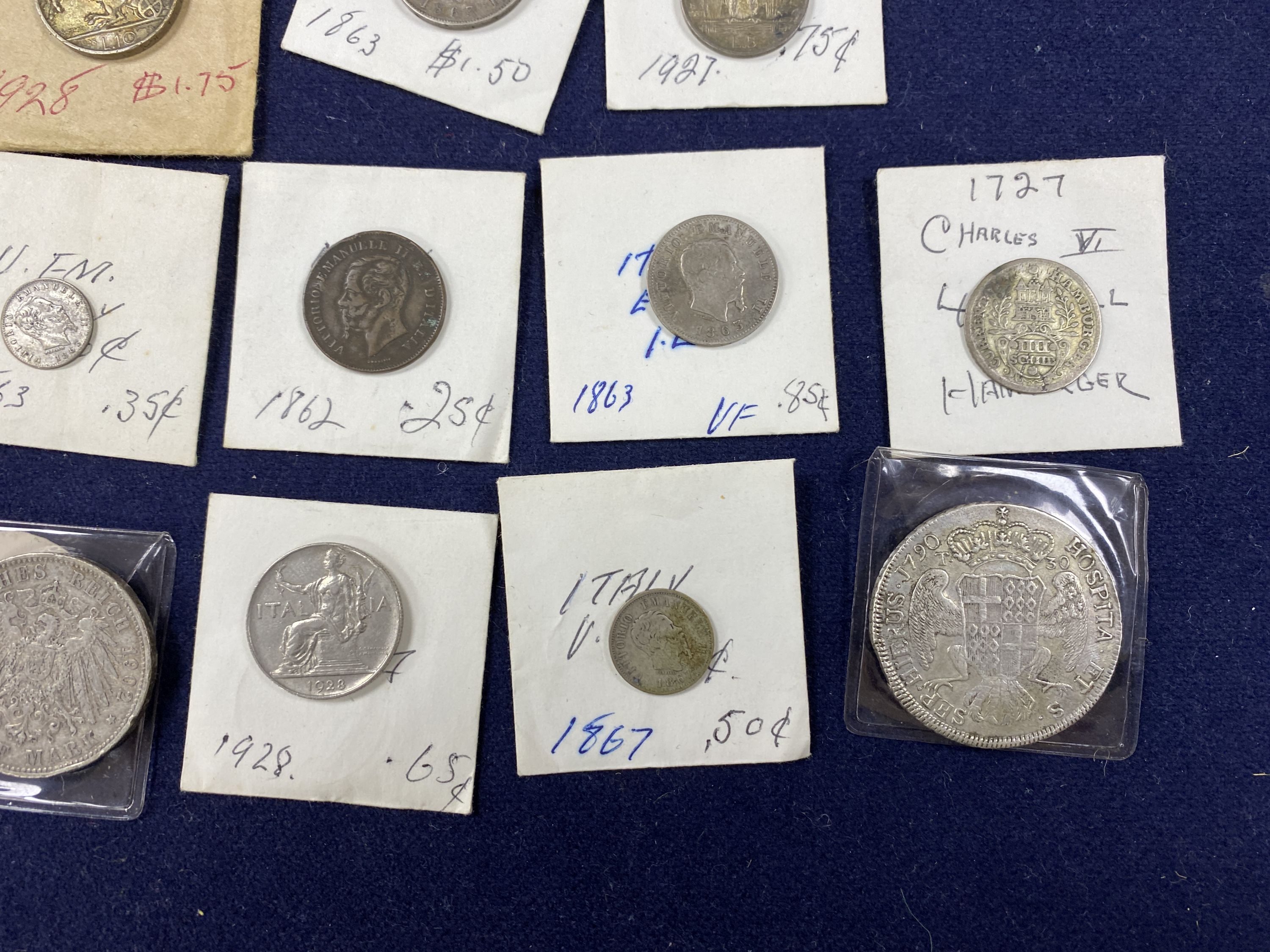 Italy, Germany & European coins, 18th-20th century,